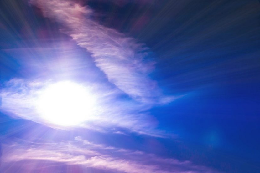bright sun